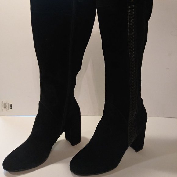 Kensie, black Suede tall Boots size 10M NWT - Picture 4 of 12